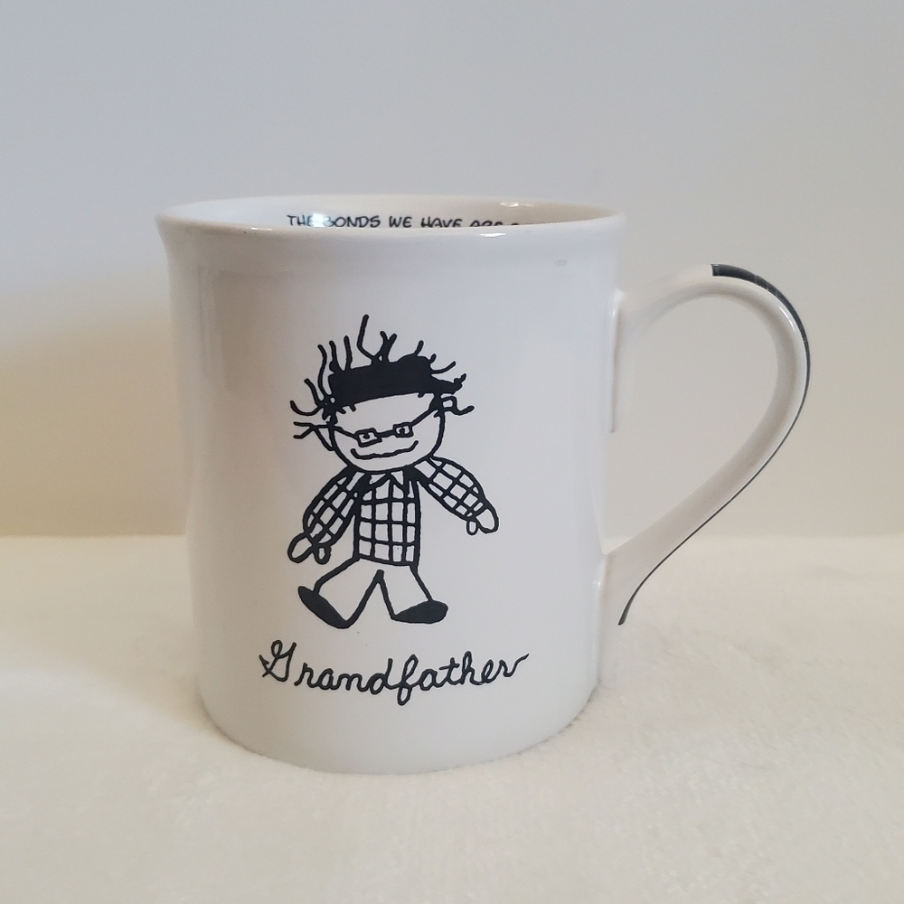 CHILDREN Of The Inner Light Grandfather White Black Coffee Cup Mug